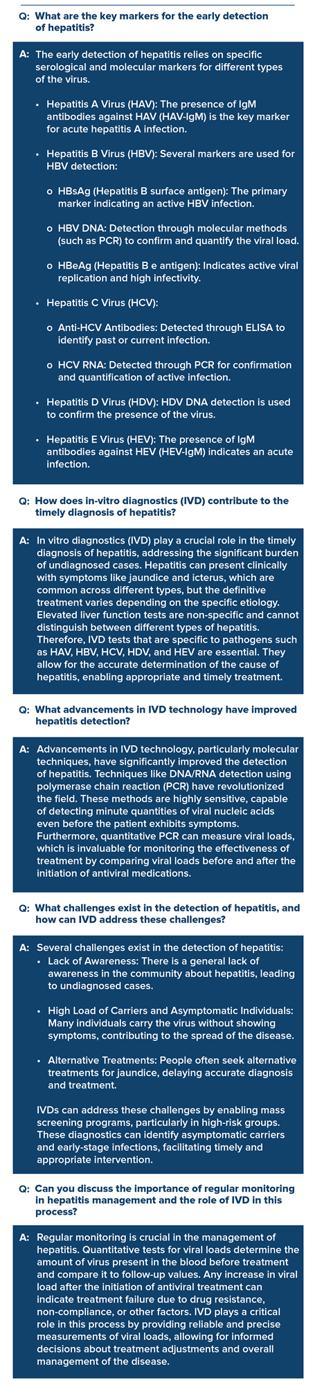 Dr. Anita Chalak shares her views on timely hepatitis detection